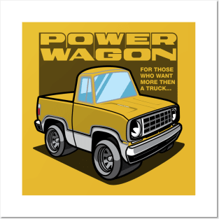 Bahama Yellow - Power Wagon (White Base) Posters and Art